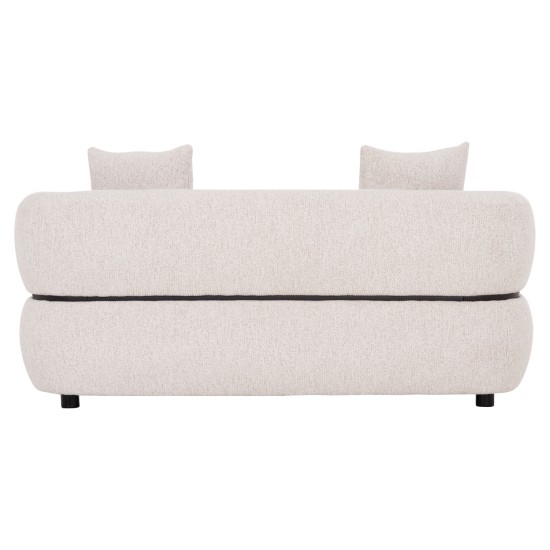 ΚΑΝΑΠΕΣ 2-ΘΕΣΙΟΣ ARCTIS HM3328.02 ΑΝΟΙΧΤΟ ΜΠΕΖ ΥΦΑΣΜΑ 169x88x88Υεκ.