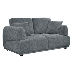 ΚΑΝΑΠΕΣ 2-ΘΕΣΙΟΣ STRUCTO HM3330.01 ΓΚΡΙ ΥΦΑΣΜΑ 168x94x88Υεκ.