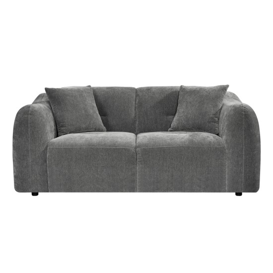 ΚΑΝΑΠΕΣ 2-ΘΕΣΙΟΣ JUNOA HM3334.01 ΓΚΡΙ ΥΦΑΣΜΑ 172x89x74Υεκ