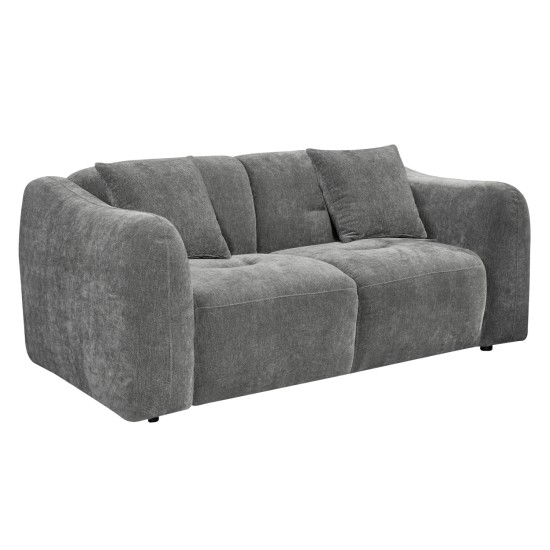 ΚΑΝΑΠΕΣ 2-ΘΕΣΙΟΣ JUNOA HM3334.01 ΓΚΡΙ ΥΦΑΣΜΑ 172x89x74Υεκ