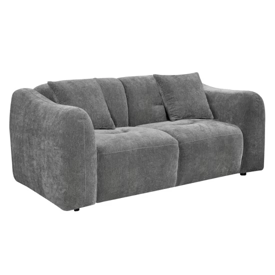 ΚΑΝΑΠΕΣ 2-ΘΕΣΙΟΣ JUNOA HM3334.01 ΓΚΡΙ ΥΦΑΣΜΑ 172x89x74Υεκ