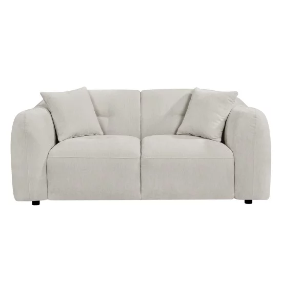 ΚΑΝΑΠΕΣ 2-ΘΕΣΙΟΣ JUNOA HM3334.02 ΕΚΡΟΥ ΥΦΑΣΜΑ 172x89x74Υεκ