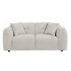 ΚΑΝΑΠΕΣ 2-ΘΕΣΙΟΣ JUNOA HM3334.02 ΕΚΡΟΥ ΥΦΑΣΜΑ 172x89x85Υεκ