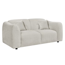 ΚΑΝΑΠΕΣ 2-ΘΕΣΙΟΣ JUNOA HM3334.02 ΕΚΡΟΥ ΥΦΑΣΜΑ 172x89x74Υεκ