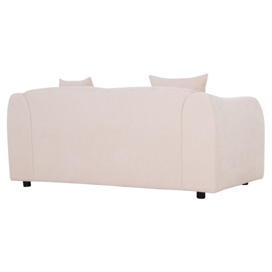 ΚΑΝΑΠΕΣ 2-ΘΕΣΙΟΣ JUNOA HM3334.02 ΕΚΡΟΥ ΥΦΑΣΜΑ 172x89x85Υεκ