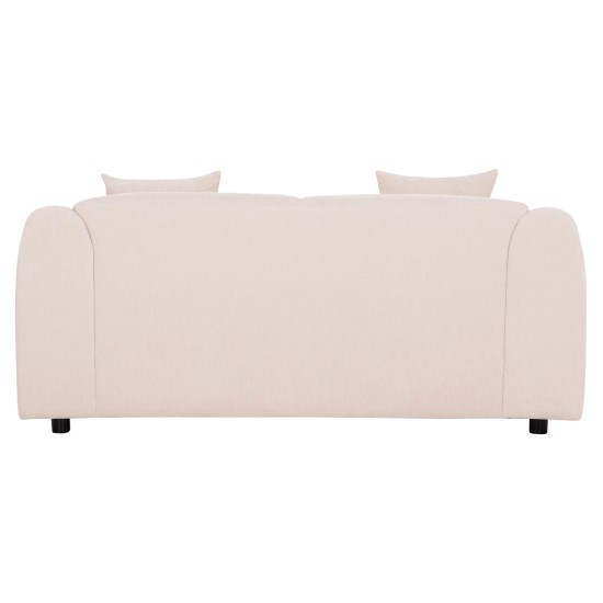 ΚΑΝΑΠΕΣ 2-ΘΕΣΙΟΣ JUNOA HM3334.02 ΕΚΡΟΥ ΥΦΑΣΜΑ 172x89x85Υεκ