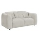 ΚΑΝΑΠΕΣ 2-ΘΕΣΙΟΣ JUNOA HM3334.02 ΕΚΡΟΥ ΥΦΑΣΜΑ 172x89x85Υεκ