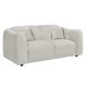 ΚΑΝΑΠΕΣ 2-ΘΕΣΙΟΣ JUNOA HM3334.02 ΕΚΡΟΥ ΥΦΑΣΜΑ 172x89x74Υεκ