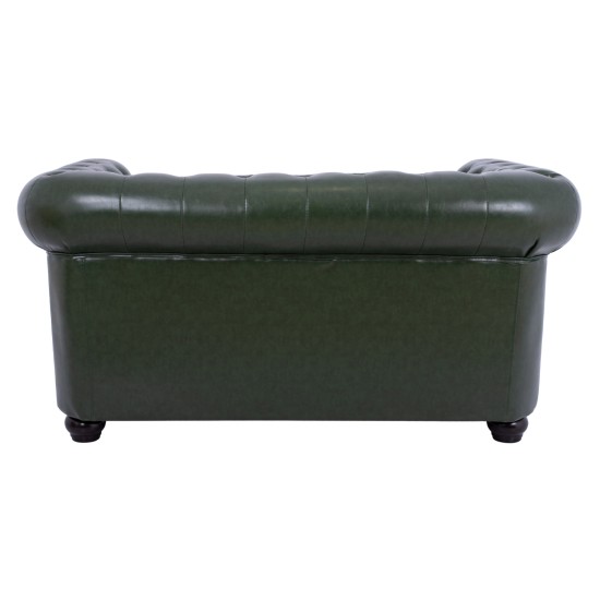 ΚΑΝΑΠΕΣ 2ΘΕΣΙΟΣ T.CHESTERFIELD HM3010.08 ΤΕΧΝΟΔΕΡΜΑ ΚΥΠΑΡΙΣΣΙ 150x90x72 εκ.