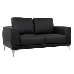 ΚΑΝΑΠΕΣ 2ΘΕΣΙΟΣ KΕΝΖΙΕ HM3121.21 ΜΕ ΜΑΥΡΟ PU 142x81x81 εκ.