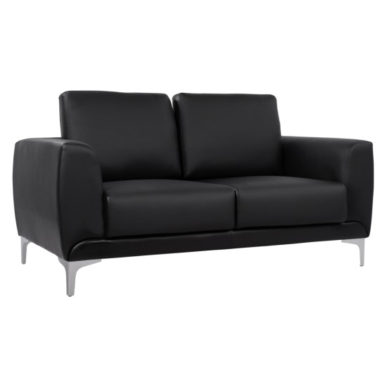 ΚΑΝΑΠΕΣ 2ΘΕΣΙΟΣ KΕΝΖΙΕ HM3121.21 ΜΕ ΜΑΥΡΟ PU 142x81x81 εκ.