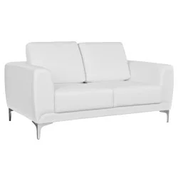 ΚΑΝΑΠΕΣ 2ΘΕΣΙΟΣ KΕΝΖΙΕ HM3121.22 ΜΕ ΛΕΥΚΟ PU 142x81x81 εκ.