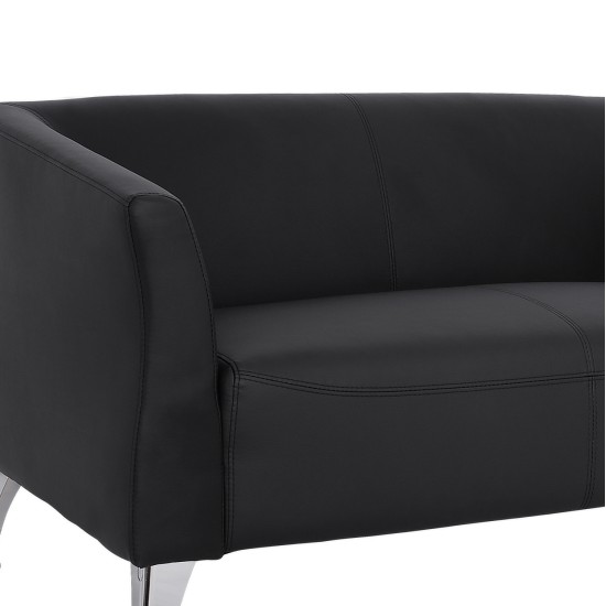 ΚΑΝΑΠΕΣ 2ΘΕΣΙΟΣ KIANA HM3122.21 ΜΕ ΜΑΥΡΟ PU 130x75x71 εκ.