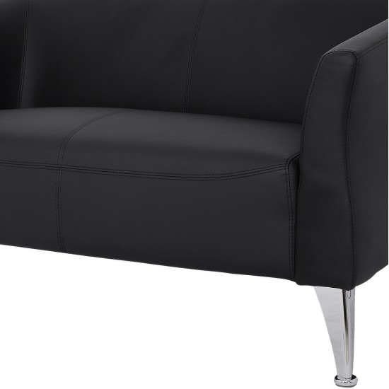 ΚΑΝΑΠΕΣ 2ΘΕΣΙΟΣ KIANA HM3122.21 ΜΕ ΜΑΥΡΟ PU 130x75x71 εκ.