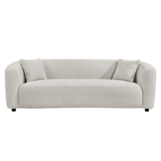 ΚΑΝΑΠΕΣ 3-ΘΕΣΙΟΣ NORD HM3321.02 ΑΝΟΙΧΤΟ ΜΠΕΖ ΥΦΑΣΜΑ 230x96x75Υεκ.