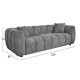 ΚΑΝΑΠΕΣ 3-ΘΕΣΙΟΣ LYKKE HM3323.01 ΓΚΡΙ ΥΦΑΣΜΑ 229x89x70Υεκ