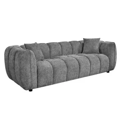 ΚΑΝΑΠΕΣ 3-ΘΕΣΙΟΣ LYKKE HM3323.01 ΓΚΡΙ ΥΦΑΣΜΑ 229x89x70Υεκ