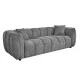 ΚΑΝΑΠΕΣ 3-ΘΕΣΙΟΣ LYKKE HM3323.01 ΓΚΡΙ ΥΦΑΣΜΑ 229x89x70Υεκ
