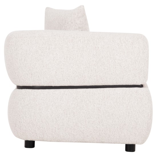 ΚΑΝΑΠΕΣ 3-ΘΕΣΙΟΣ ARCTIS HM3327.02 ΑΝΟΙΧΤΟ ΜΠΕΖ ΥΦΑΣΜΑ 229x88x88Υεκ.