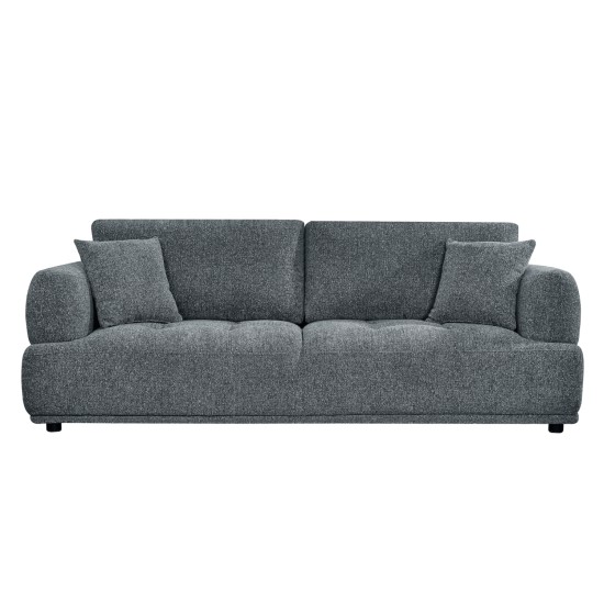 ΚΑΝΑΠΕΣ 3-ΘΕΣΙΟΣ STRUCTO HM3329.01 ΓΚΡΙ ΥΦΑΣΜΑ 227x94x88Υεκ.