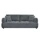 ΚΑΝΑΠΕΣ 3-ΘΕΣΙΟΣ STRUCTO HM3329.01 ΓΚΡΙ ΥΦΑΣΜΑ 227x94x88Υεκ.
