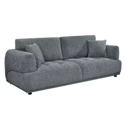 ΚΑΝΑΠΕΣ 3-ΘΕΣΙΟΣ STRUCTO HM3329.01 ΓΚΡΙ ΥΦΑΣΜΑ 227x94x88Υεκ.