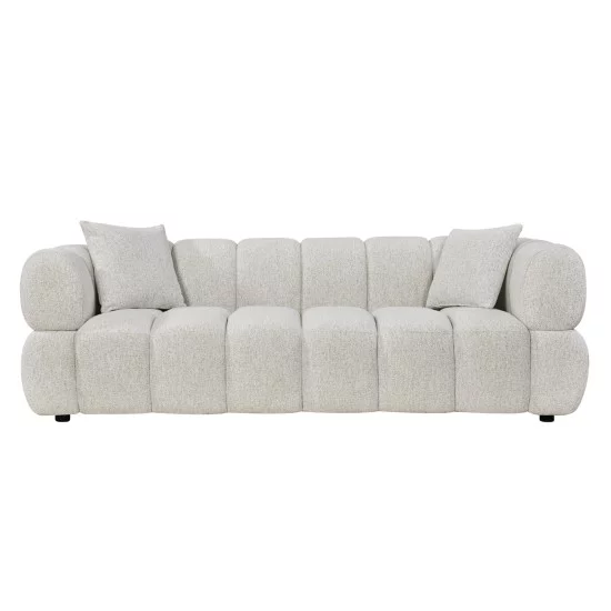 ΚΑΝΑΠΕΣ 3-ΘΕΣΙΟΣ NORIKA HM3331.02 ΕΚΡΟΥ ΥΦΑΣΜΑ 228x91x72Υεκ.