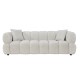 ΚΑΝΑΠΕΣ 3-ΘΕΣΙΟΣ NORIKA HM3331.02 ΕΚΡΟΥ ΥΦΑΣΜΑ 220x88x85Υεκ.