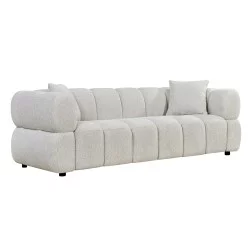 ΚΑΝΑΠΕΣ 3-ΘΕΣΙΟΣ NORIKA HM3331.02 ΕΚΡΟΥ ΥΦΑΣΜΑ 228x91x72Υεκ.