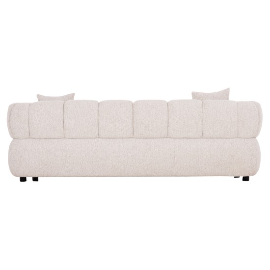 ΚΑΝΑΠΕΣ 3-ΘΕΣΙΟΣ NORIKA HM3331.02 ΕΚΡΟΥ ΥΦΑΣΜΑ 220x88x85Υεκ.