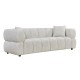ΚΑΝΑΠΕΣ 3-ΘΕΣΙΟΣ NORIKA HM3331.02 ΕΚΡΟΥ ΥΦΑΣΜΑ 220x88x85Υεκ.