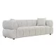 ΚΑΝΑΠΕΣ 3-ΘΕΣΙΟΣ NORIKA HM3331.02 ΕΚΡΟΥ ΥΦΑΣΜΑ 228x91x72Υεκ.