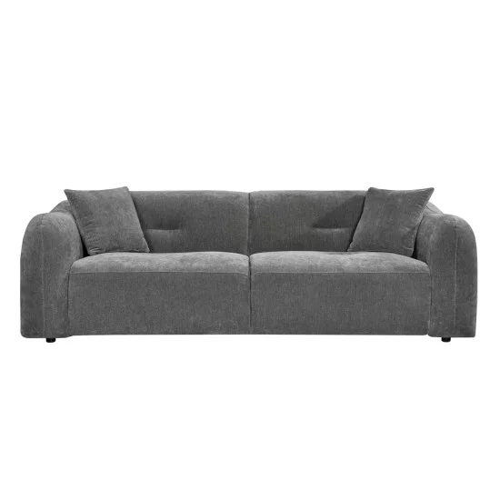 ΚΑΝΑΠΕΣ 3-ΘΕΣΙΟΣ JUNOA HM3333.01 ΓΚΡΙ ΥΦΑΣΜΑ 228x89x74Υεκ