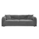 ΚΑΝΑΠΕΣ 3-ΘΕΣΙΟΣ JUNOA HM3333.01 ΓΚΡΙ ΥΦΑΣΜΑ 228x89x74Υεκ