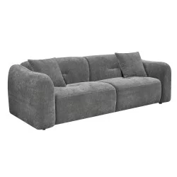 ΚΑΝΑΠΕΣ 3-ΘΕΣΙΟΣ JUNOA HM3333.01 ΓΚΡΙ ΥΦΑΣΜΑ 228x89x74Υεκ