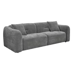 ΚΑΝΑΠΕΣ 3-ΘΕΣΙΟΣ JUNOA HM3333.01 ΓΚΡΙ ΥΦΑΣΜΑ 228x89x74Υεκ