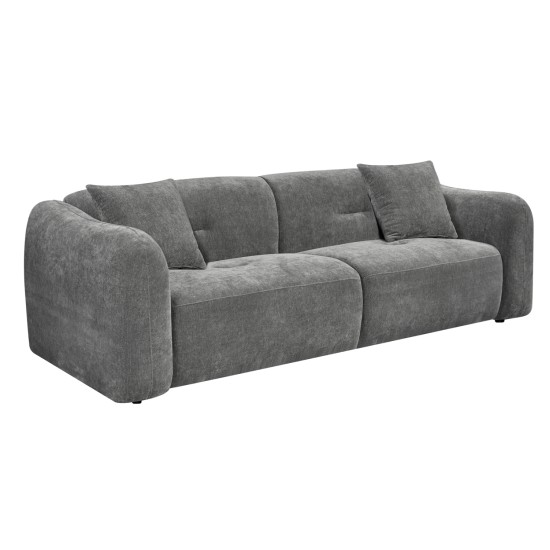 ΚΑΝΑΠΕΣ 3-ΘΕΣΙΟΣ JUNOA HM3333.01 ΓΚΡΙ ΥΦΑΣΜΑ 228x89x74Υεκ
