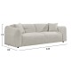 ΚΑΝΑΠΕΣ 3-ΘΕΣΙΟΣ JUNOA HM3333.02 ΕΚΡΟΥ ΥΦΑΣΜΑ 228x89x74Υεκ