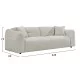 ΚΑΝΑΠΕΣ 3-ΘΕΣΙΟΣ JUNOA HM3333.02 ΕΚΡΟΥ ΥΦΑΣΜΑ 228x89x74Υεκ