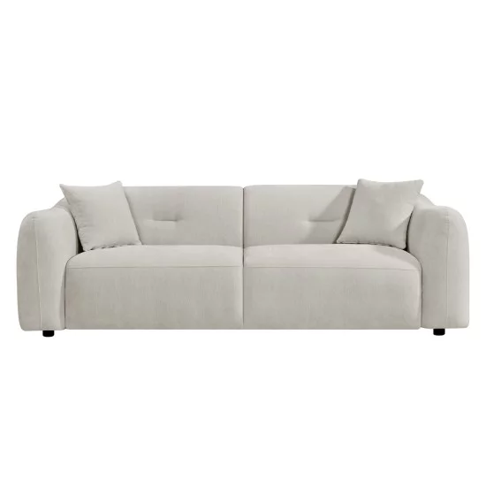 ΚΑΝΑΠΕΣ 3-ΘΕΣΙΟΣ JUNOA HM3333.02 ΕΚΡΟΥ ΥΦΑΣΜΑ 228x89x74Υεκ