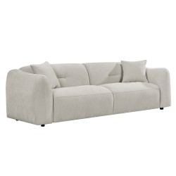 ΚΑΝΑΠΕΣ 3-ΘΕΣΙΟΣ JUNOA HM3333.02 ΕΚΡΟΥ ΥΦΑΣΜΑ 228x89x74Υεκ