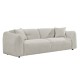ΚΑΝΑΠΕΣ 3-ΘΕΣΙΟΣ JUNOA HM3333.02 ΕΚΡΟΥ ΥΦΑΣΜΑ 228x89x74Υεκ