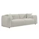 ΚΑΝΑΠΕΣ 3-ΘΕΣΙΟΣ JUNOA HM3333.02 ΕΚΡΟΥ ΥΦΑΣΜΑ 228x89x74Υεκ