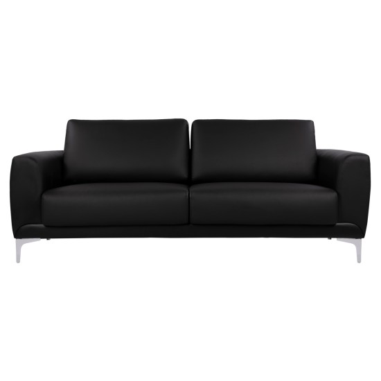 ΚΑΝΑΠΕΣ 3ΘΕΣΙΟΣ KENZIE HM3121.31 ΜΕ ΜΑΥΡΟ PU 190x81x81 εκ.