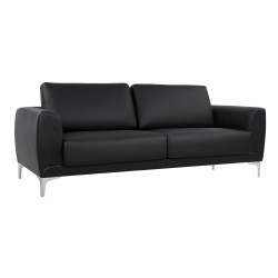 ΚΑΝΑΠΕΣ 3ΘΕΣΙΟΣ KENZIE HM3121.31 ΜΕ ΜΑΥΡΟ PU 190x81x81 εκ.