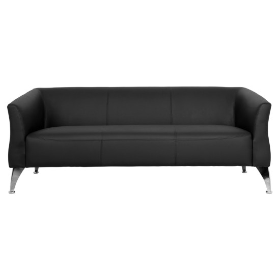 ΚΑΝΑΠΕΣ 3ΘΕΣΙΟΣ KIANA HM3122.31 ΜΕ ΜΑΥΡΟ PU 180x75x71 εκ.