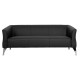 ΚΑΝΑΠΕΣ 3ΘΕΣΙΟΣ KIANA HM3122.31 ΜΕ ΜΑΥΡΟ PU 180x75x71 εκ.