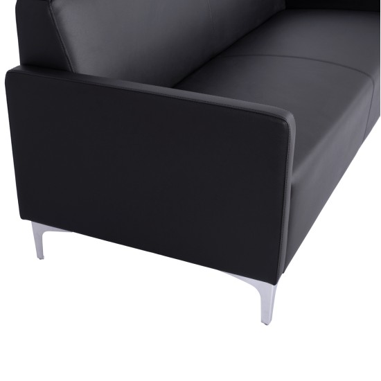 ΚΑΝΑΠΕΣ 3ΘΕΣΙΟΣ NELLIE HM3159.31 ΜΕ ΜΑΥΡΟ PU 163x71x71Υ εκ. ΚΑΝΑΠΕΣ 3ΘΕΣΙΟΣ NELLIE HM3159.31 ΜΕ ΜΑΥΡΟ PU 163x71x71Υ εκ.