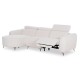 ΚΑΝΑΠΕΣ ΑΡΙΣΤΕΡΗ ΓΩΝΙΑ 3Θ ΜΕ RECLINE VALENTE HM3317.02L ΜΠΕΖ ΥΦΑΣΜΑ 275x160x104Yεκ