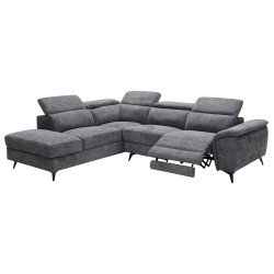 ΚΑΝΑΠΕΣ ΑΡΙΣΤΕΡΗ ΓΩΝΙΑ-ΑΝΑΚΛΙΣΗ & ΑΠΟΘ.ΧΩΡΟΣ-RESTRO HM3339.02L ΜΠΕΖ ΥΦΑΣΜΑ 284x224x76Υεκ